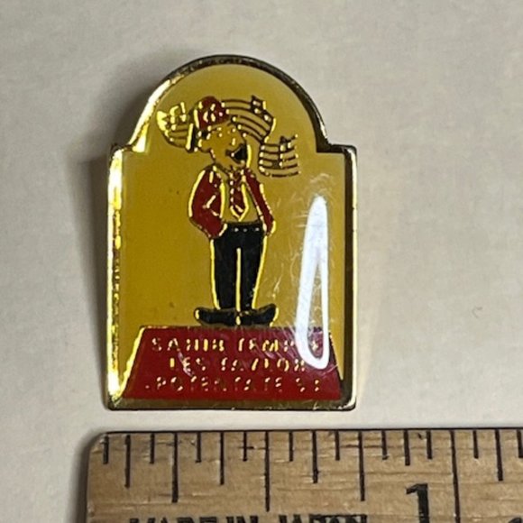 VTG 1993 Singing Shriner Les Taylor Potentate Sahib Temple Lapel Hat Pin .75"x1" - Picture 9 of 10